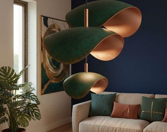 Copper Pendant Light | Kitchen Island & Dining  Handmade Moroccan Copper Lighting