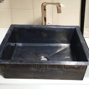 Lavabo en Cuivre Noir Oxyde – Fait Main, Style Rustique & Chic Moroccan handmade