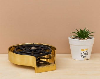 Unlacquered Brass Cup Rinser: Automatic Kitchen & Bar Glass Washer