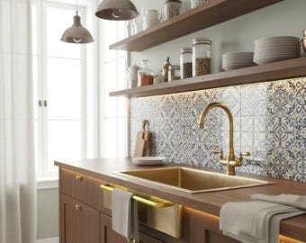 Hand-Hammered Brass Sink – Antique Honey Bronze Undermount Kitchen Basin