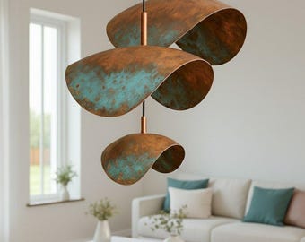 Kitchen MARRKECH Island & Dining Copper Pendant Light | Handmade Moroccan Copper Lighting