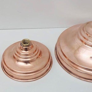 Soffione doccia a pioggia marocchino fatto a mano - Rame massiccio non laccato, design rotondo vintage per uso interno ed esterno