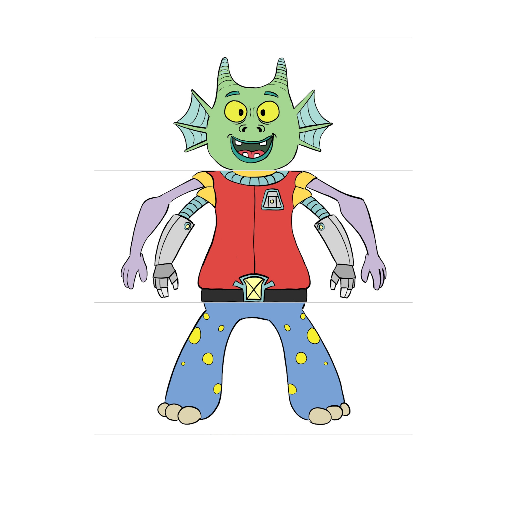 Mix and Match Activity - Silly Aliens Set #1 - Kids Activity ...