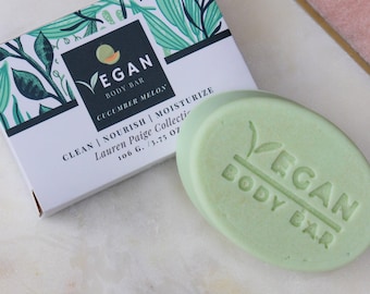 Vegan Body Bar | Cucumber Melon | All Natural Body Cleansing Bar