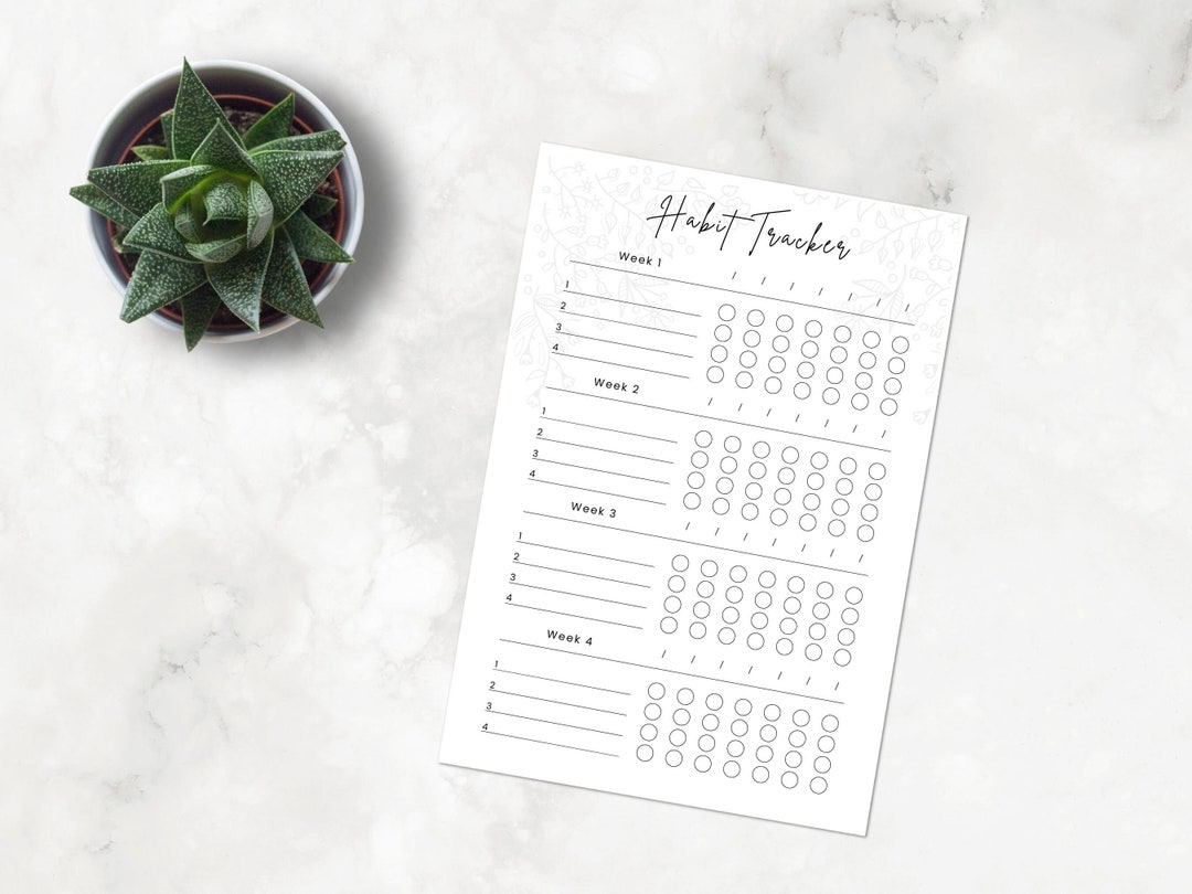 October 2022 Simple Habit Tracker | Printable Download | to Do ...
