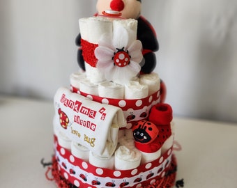 Baby Diaper Cake Tier Mini Diaper Cake Baby Shower Gift