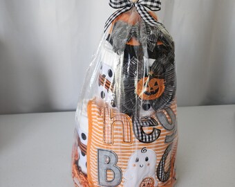 Hey Boo Halloween Mini Diaper Cake (girl) -Baby Gift/Baby Shower