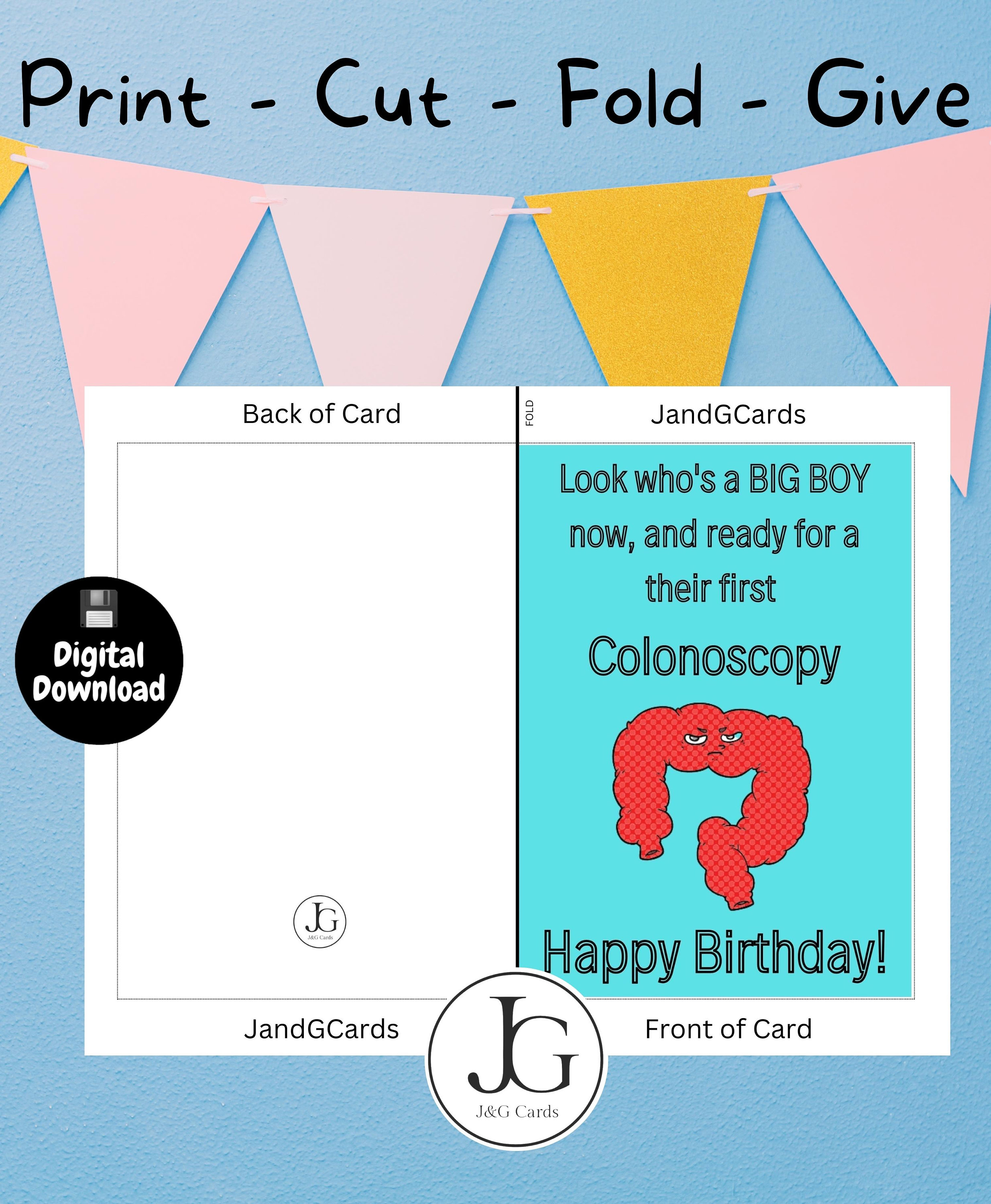 Printable Funny Birthday Card for Him Happy Birthday Digital - Etsy