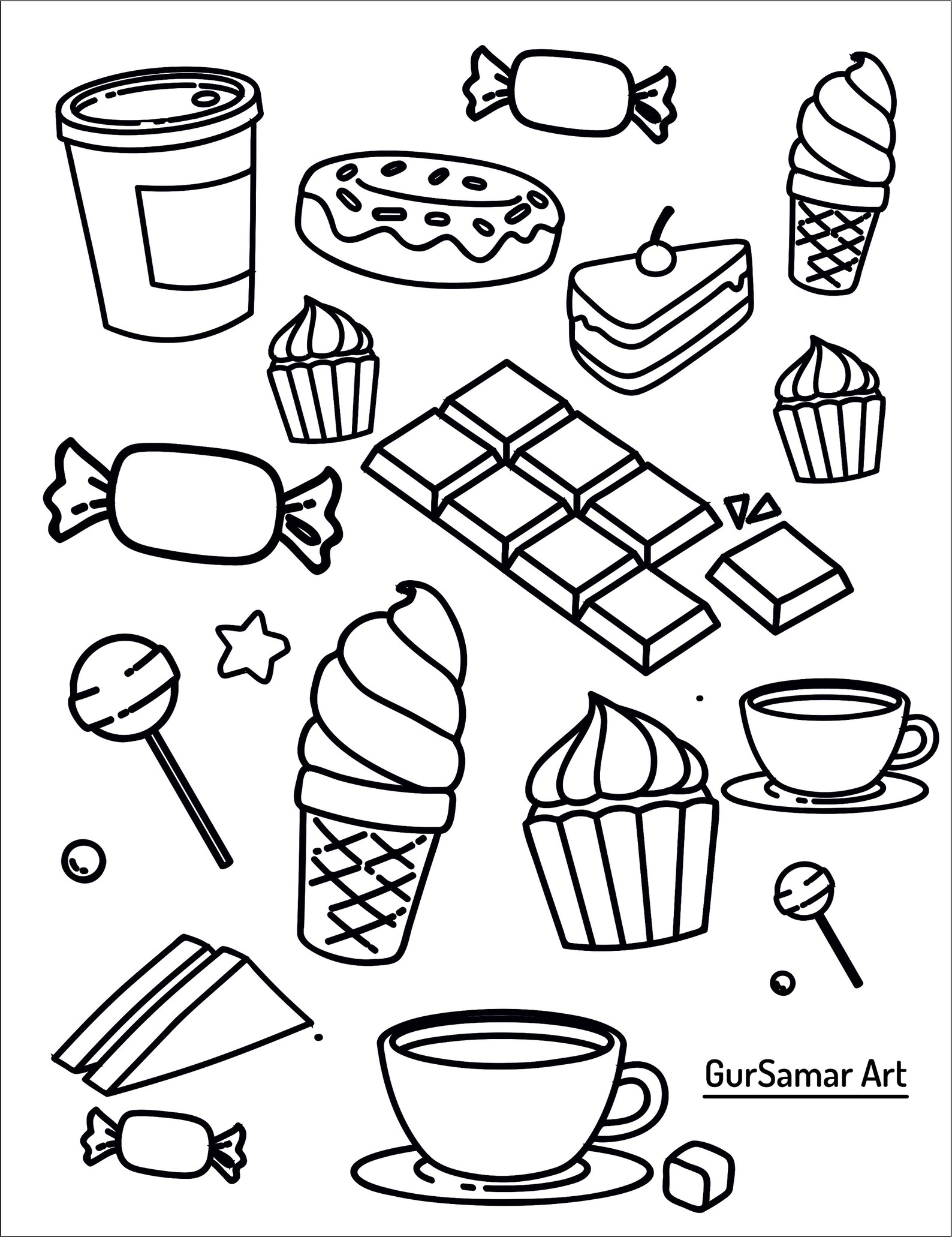 Animals or Foods HD Coloring Pages 02 Coloring Pages Instant Etsy