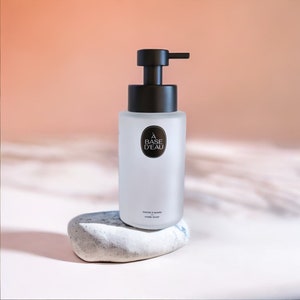 FOAM SOAP DISPENSER, Bonus: 4x Hand Soap Tablets, Stainless Steel Pump, Hand Soap, Foaming Pump Bottle, Glass Soap Dispenser, Foam Hand Soap