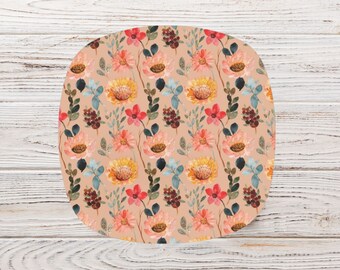 Stone Charcuterie Board, Made in UK, Botanical Cheese Platter, Floral Serving Tray, Nature Themed Kitchen & Dining, Gift for Flower Lover