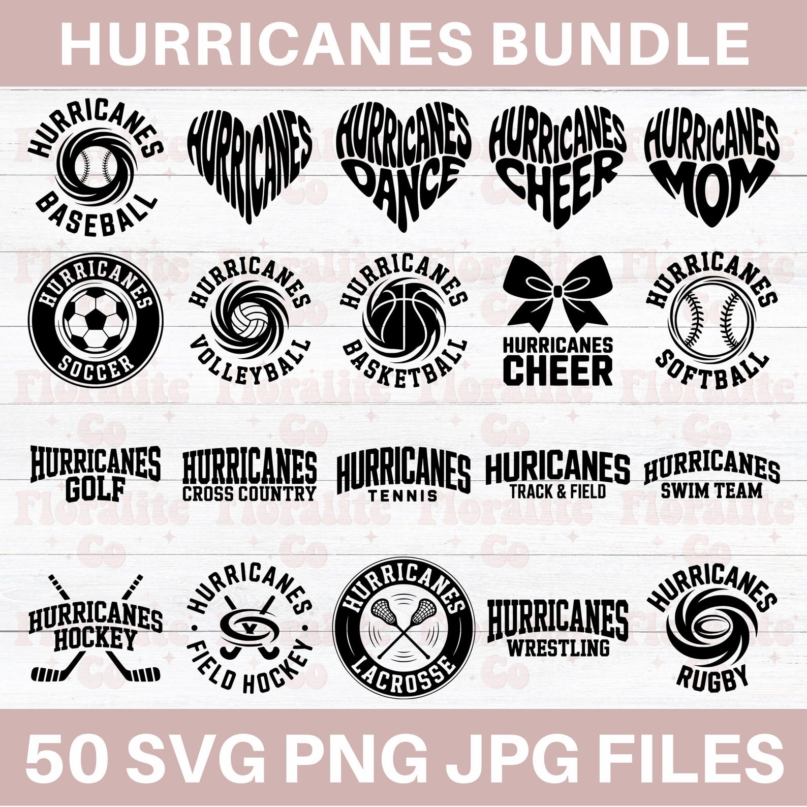 Hurricanes Mascot Bundle Svg, Hurricanes School Spirit Svg, Hurricanes ...