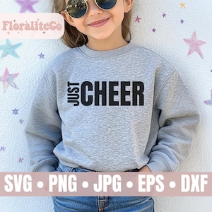 Just Cheer svg png, Cheer Big Svg, Cheer Svg, Cheer svg, Cheerleading Svg, Cheer silhouet, cheer team svg, silhouet, bestand knippen, digitaal