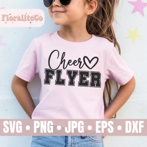 Cheer Flyer SVG, Cheerleading svg, Flyer svg, Cheer Cut file, Cheerleader svg, Cheer Leader svg, Allstar Cheer SVG, All Star Cheerleading