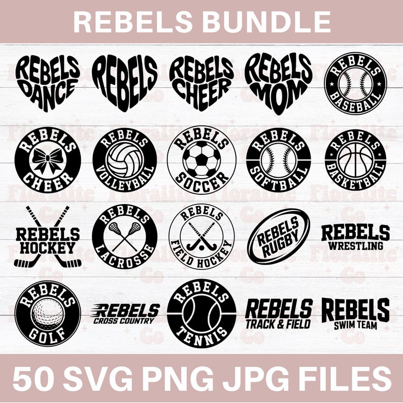 Rebels Svg Bundle, Rebels, Rebels Png, Rebels Football, Football, Rebel ...