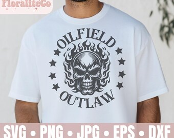 Oilfield Roughneck Skull Hard Hat Svg, Rig Trash, Roughneck Svg, Oilfield Outlaw Svg Png, sublimation, digital Design, Oil Rig Shirt Design