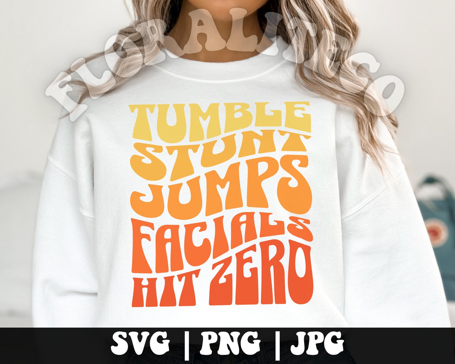 Hit Zero Svg, Cheerleading Svg, Cheerleader Svg, Tumble Svg, Stunt Svg