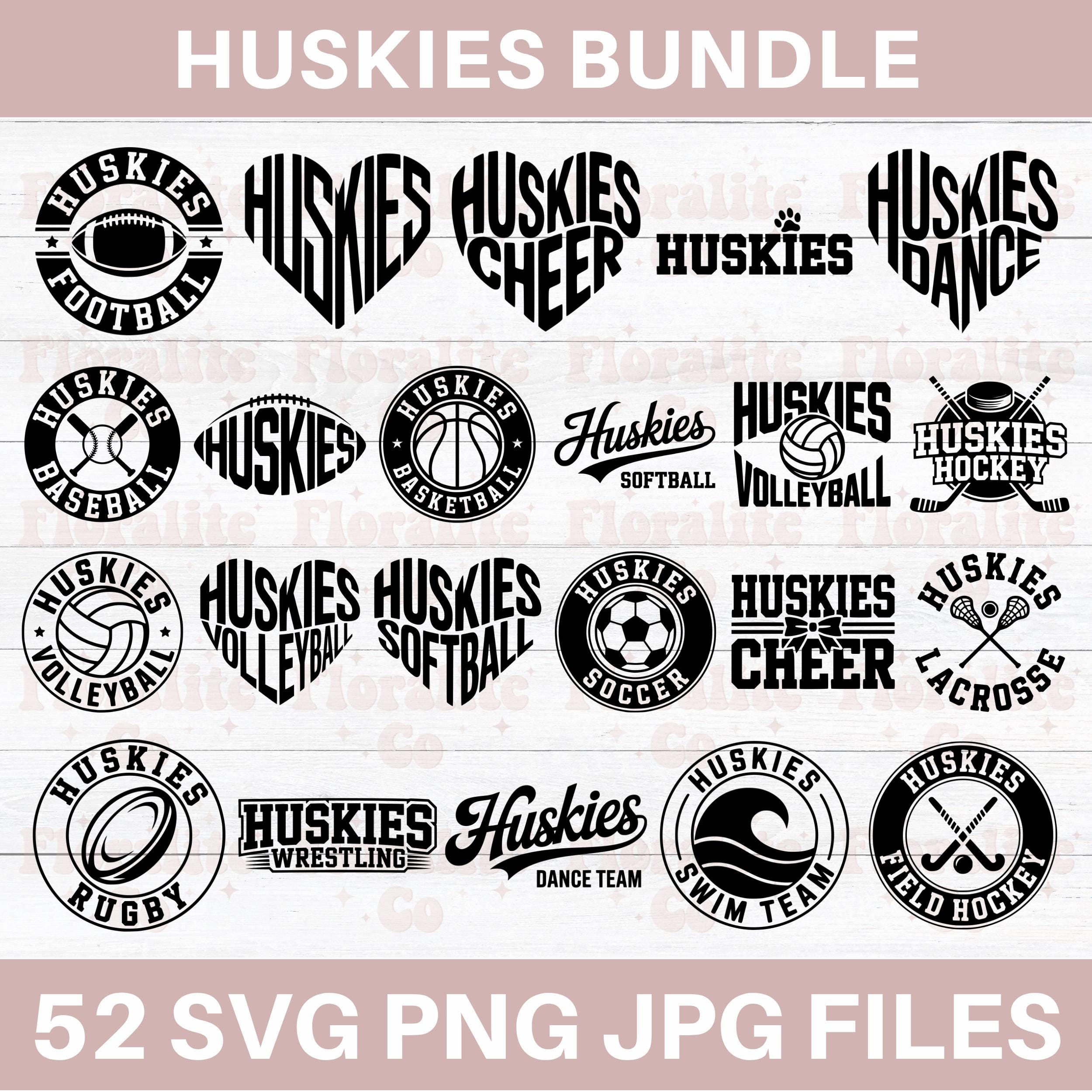 Huskies Svg Png Bundle, Huskies Mascot Svg, Huskies Football Team ...