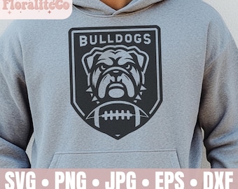 Bulldogs Svg, Bulldogs Football SVG, Bulldog Svg for Cricut, Sports Svg, Bulldog Png, School Mascot Svg, Digital files, Instant Download