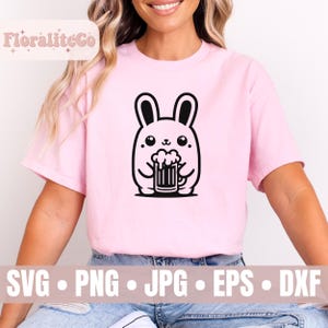 Bierhase svg png, betrunkener Hase svg, ein Häschen braucht Beer SVG, niedliches Ostermotiv, lustiger Osterhase