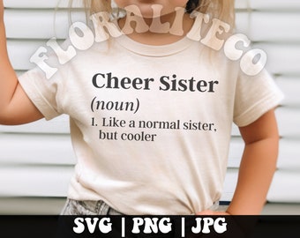 Cheer Sister Definition SVG, Cheer Sis SVG, Cheer Family SVG, Cheer Sister Cut File, Cheer Clipart, Cheer Svg, Cheer Quote Svg, Digital