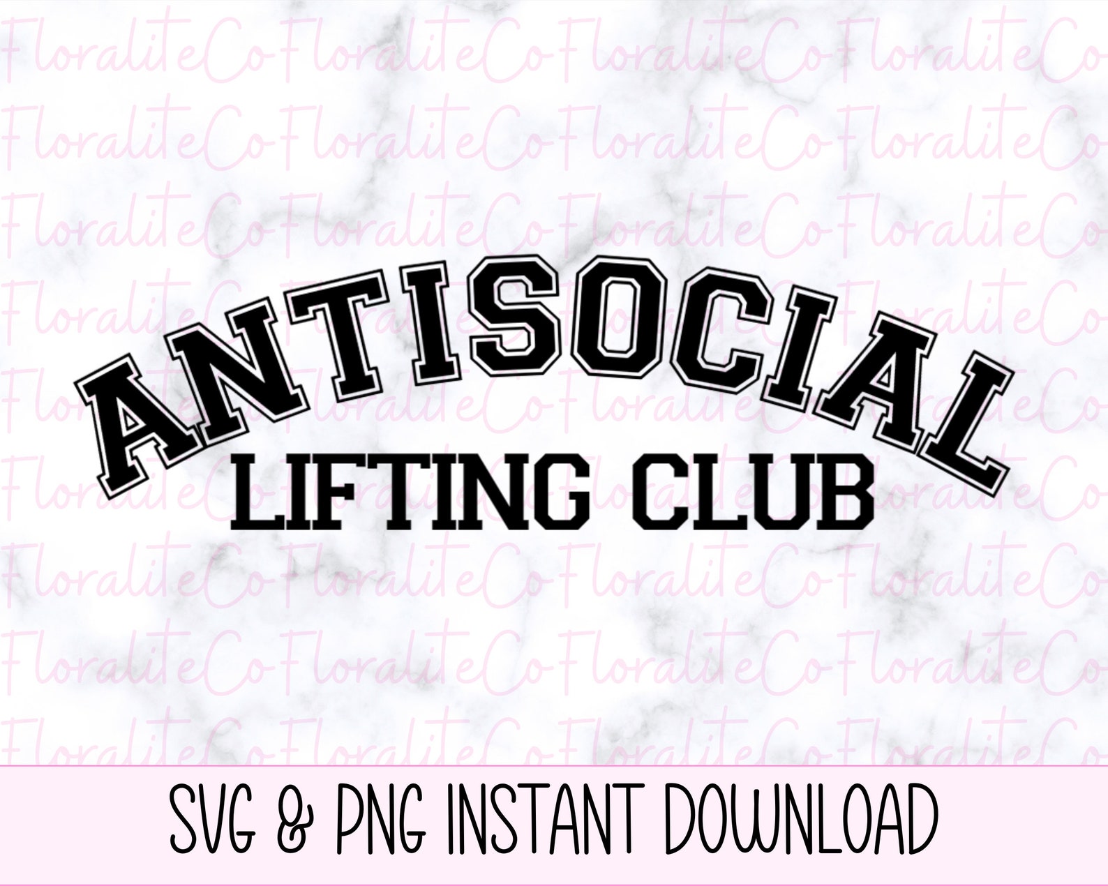 Antisocial Lifting Club Workout SVG Gym SVG Fitness SVG Etsy