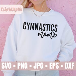 Gymnastics Mom SVG PNG, Gymnastics Team Mom Shirt, Gymnast Mom Vibes, Competition Shirt Design, Gymnastic Mama Gift, Gymnastics Life CutFile