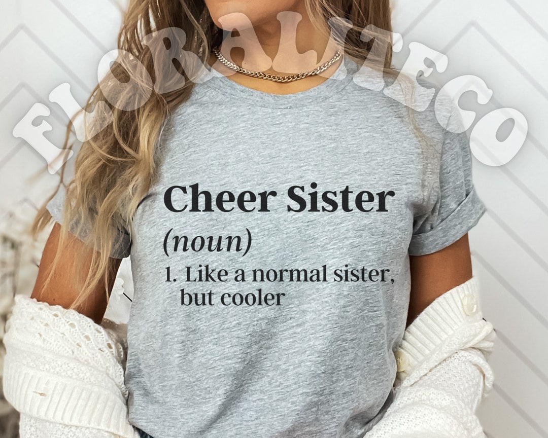 Cheer Sister Definition SVG Cheer Sis SVG Cheer Family SVG Etsy