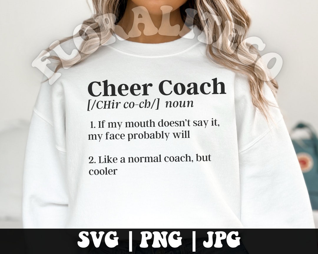 Cheer Coach Definition Svg, Cheerleader Coach Svg, Cheerleader Svg