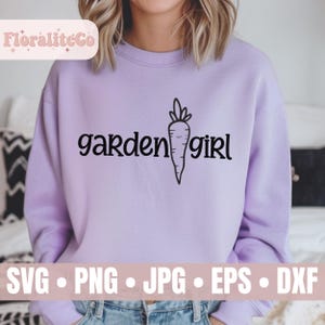 fille de jardin SVG PNG, jardinage Social Club SVG, Crazy Plant Lady, chemise pour amoureux des plantes, jardinier, carottes de jardinage floral bohème, agriculteur Png