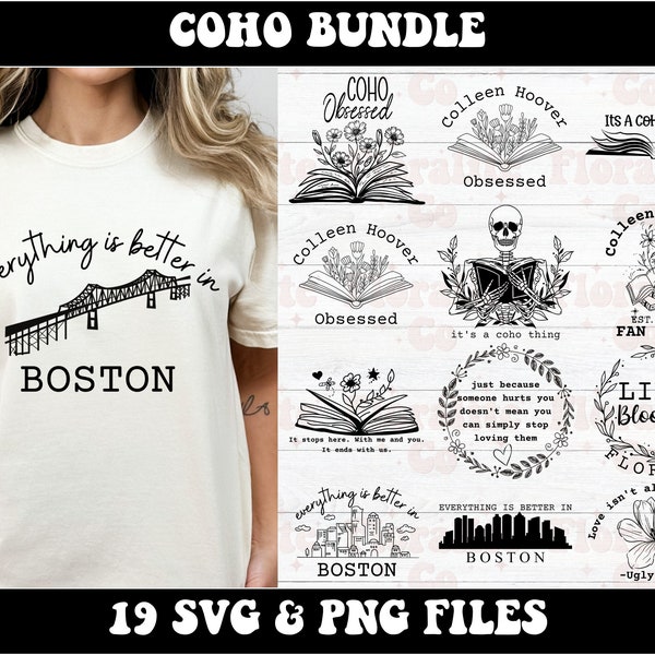Colleen Hoover SVG Bundle, Colleen Hoover SVG, Book lover SVG, Colleen Hoover Obsessed svg, Its A CoHo Thing Svg, Digital Files, 19 Designs