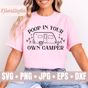 Cocô no seu próprio trailer svg, acampamento engraçado svg, placa de banheiro, acampamento svg, camisa engraçada svg, camisa hilária svg, verão, camisa engraçada de verão