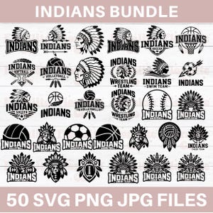 Indianer Bundle svg Png, Indianer Schule Maskottchen svg, Indianer Shirt Design, Indianer jubeln svg, Indianer Fußball, Sportmannschaft svg, Kopfschmuck-Datei