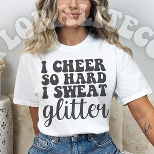 Glitter Cheer Svg, Cheer Svg, Cheerleader Svg, Weekends Coffee ...