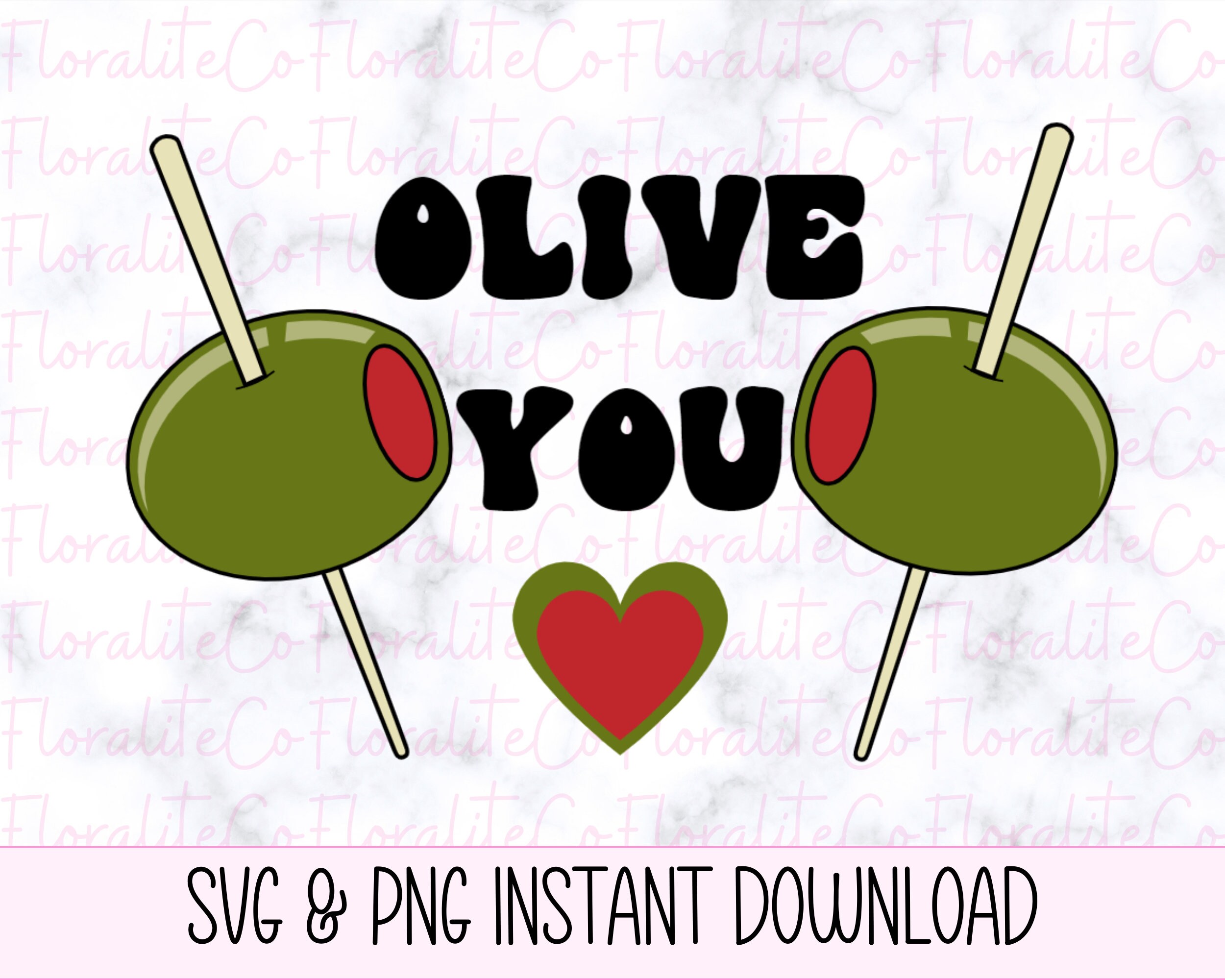 Olive You Svg Valentine Olive Svg Valentine for Svg - Etsy