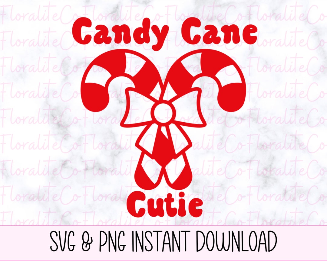 Candy Cane Cutie SVG Candy Cane SVG Candy Cane Shape SVG - Etsy