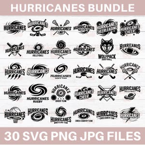 Svg mascotte des ouragans, svg esprit école des ouragans, svg de pom-pom girl ouragans, ouragans, Cricut, Silhouette, svg, png