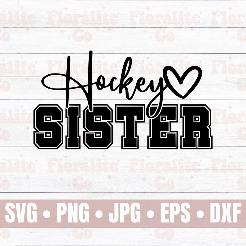 Hockey Schwester SVG, kleine Schwester größtes Fan-Shirt, Hockey Mama Schnitt-Datei, Schwester PNG, Sport Clipart, Hockey Liebe svg, Hockey Familie svg Bild 2
