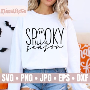 Spooky Season Svg, Happy Halloween svg, Spooky Vibes svg, Trick or Treat svg, Fall Vibes svg, Halloween Shirt svg, Cricut Cut File, Ghost