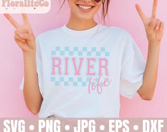 River Life SVG PNG, River Svg, River png Retro Summer Svg, Summer Shirt, Summer Svg, Summer Png, Lake Life svg Summer Sublimation, Camping