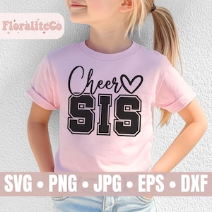 Cheer Sister SVG, Cheer Sis SVG, Cheer Family SVG, Sister Svg, Cheer Sister Cut File, Cheer Clipart, Cheerleading, Cheer Quote Svg, Digital