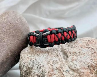 Handmade Spiderman/Venom Paracord Bracelet