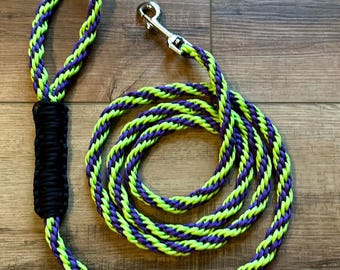 Custom Handmade Kumihimo Braid Paracord Dog Leash 4 -6 feet