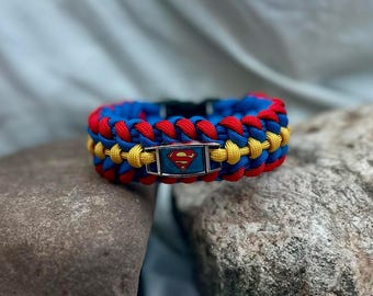 Custom Superman Paracord Bracelet