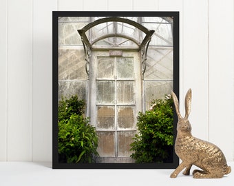 La Puerta del Invernadero - Fotografía Imprimir Jardinería Arte Mural
