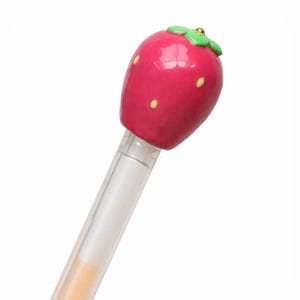 Bolígrafo de gel con punta fluida sabor fresa