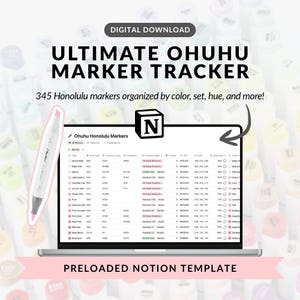 Ohuhu-markördatabas för Notion