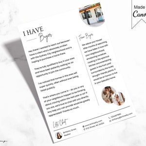 Tengo una carta de comprador, una carta de agricultura local, una carta de prospección, un folleto de agricultura inmobiliaria, una carta de adquisición de clientes, un folleto de agricultura local