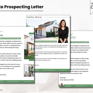 Carta de prospección testamentaria, Carta de cultivo de herencias, Divulgación de ventas de propiedades, Carta de diseño ecológico natural, Folleto de marketing inmobiliario
