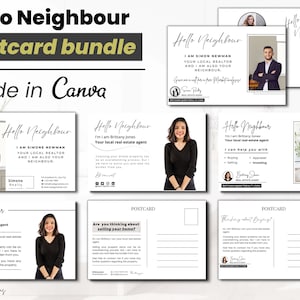 Hello Neighbour Postkarten-Bundle, lokale Outreichung-Postkarten, Landwirtschafts-Postkarte, Community-Klient-Postkarten-Paket, moderne Immobilien-Postkarten